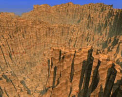 Acantilado con estructura fractal