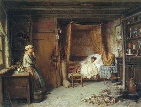 Niño enfermo - Karl Huhn