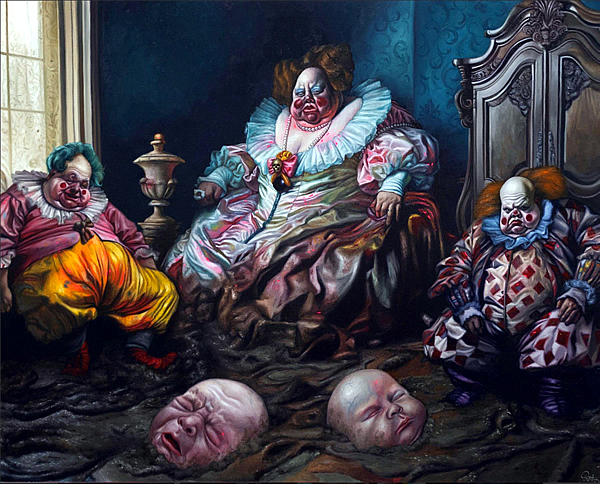 Los bufones de la corte. Artista: Albert Bonet